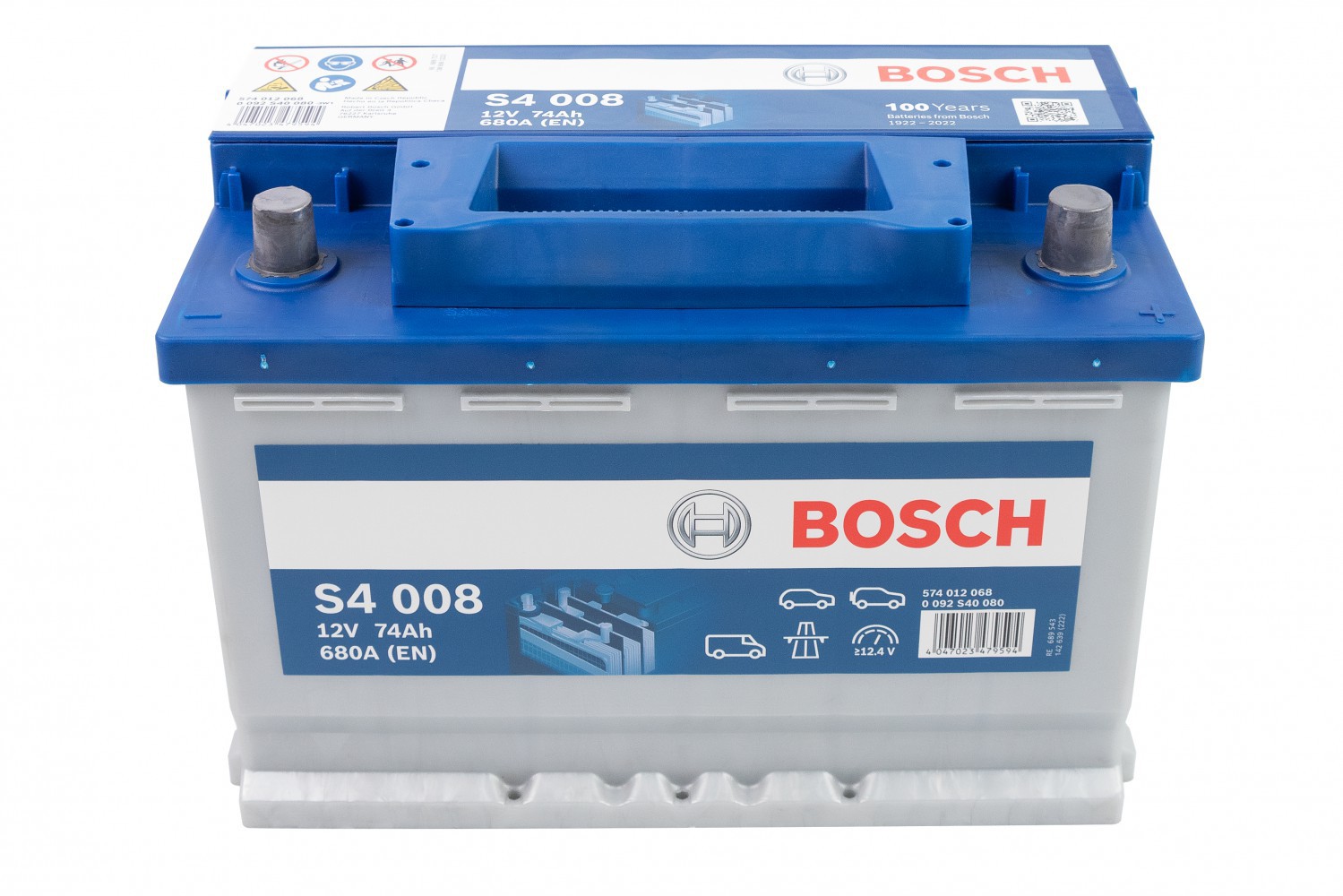 АКУМУЛЯТОР BOSCH 12В/74АГ/680А/17,54КГ